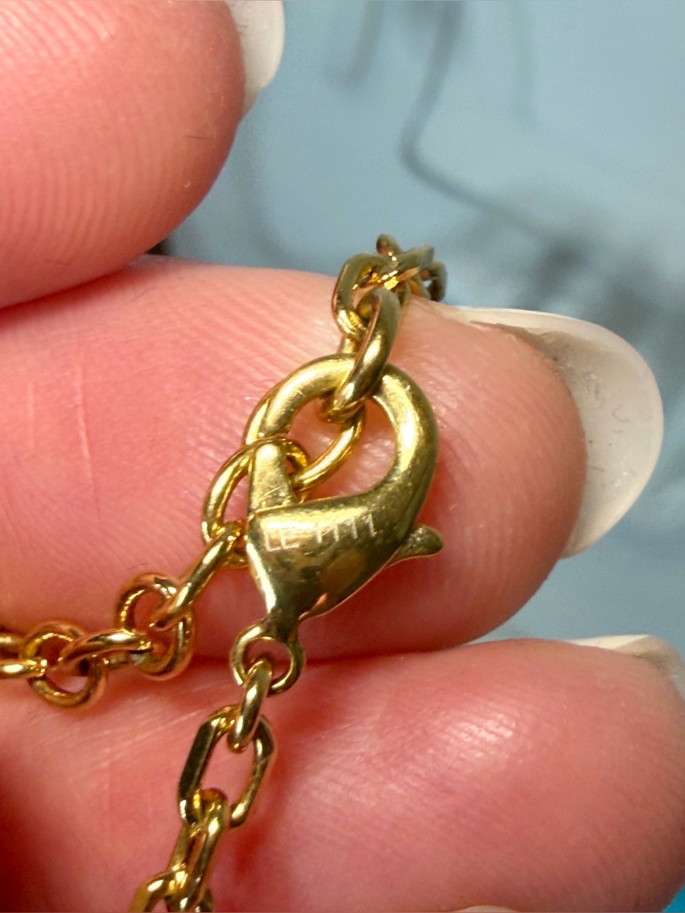 Louis Vuitton Gold Chain Necklace with Burgundy Heart Padlock - Picture 13 of 16